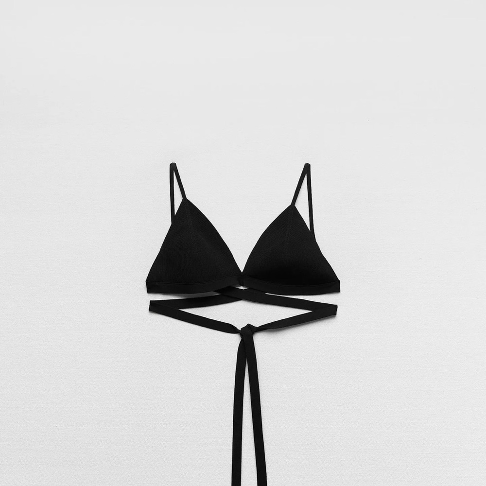 KNOTTED WAIST KNIT BRALETTE